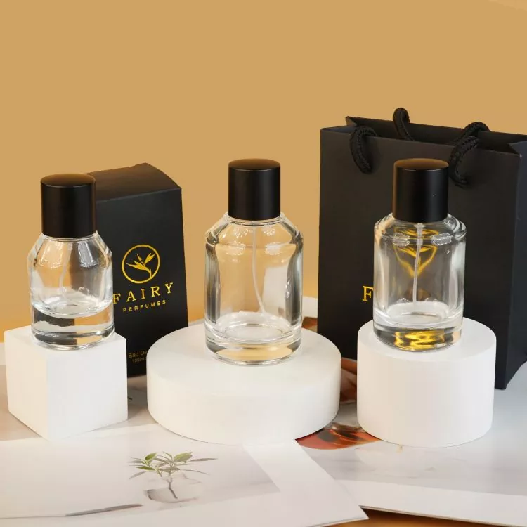 Frascos de perfume en spray de 30 ml con cajas y bolsas